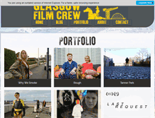 Tablet Screenshot of glasgowfilmcrew.com